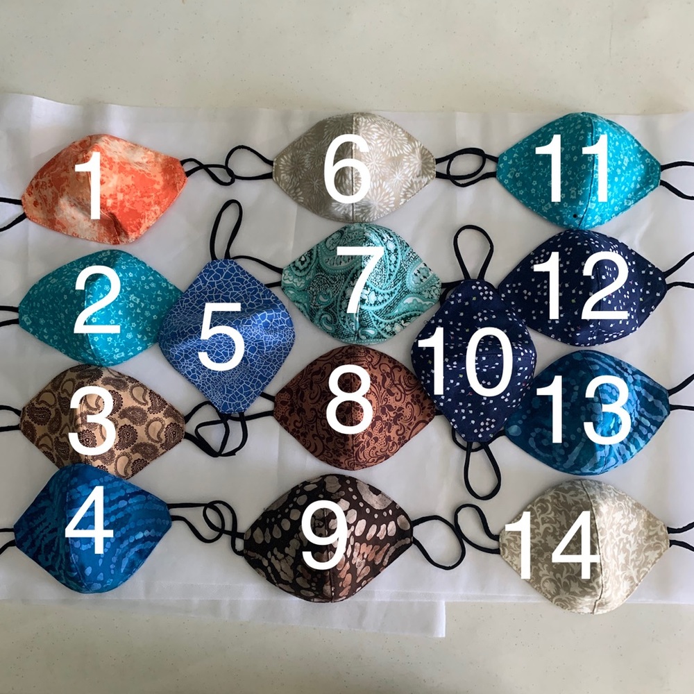 Handmade Facemasks - OVAL SHAPE WITH FILTER
